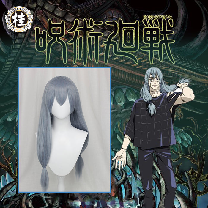 Uwowo Anime Jujutsu Kaisen Mahito 70cm Grey Blue Long Ponytail Cosplay Uwowo Cosplay Uwowo Anime Jujutsu Kaisen Mahito 70cm Grey Blue Long Ponytail Cosplay Uwowo Cosplay