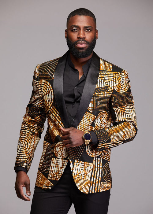african print mens blazer