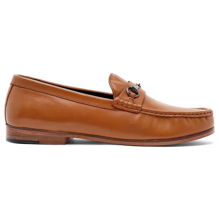 Anthony Veer Walnut Filmore Leather Slip on Bit Loafer