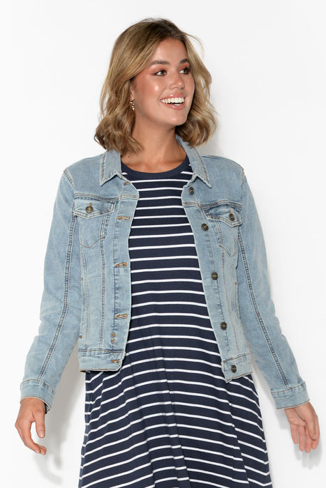 hip length jean jacket