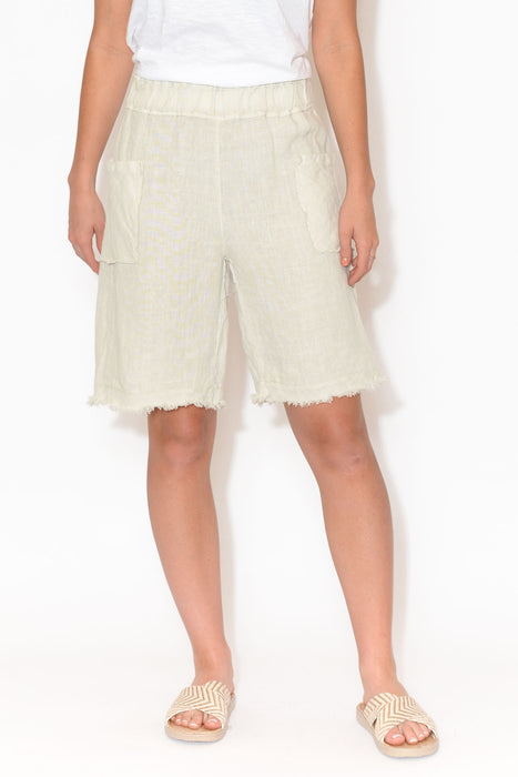 Fraser Sand Linen Shorts – Blue Bungalow
