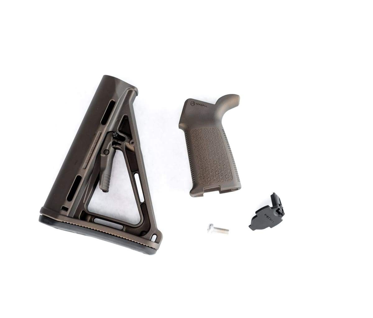 トイガン magpul moe stock & grip Magpul MOE Mil-Spec Stock and Grip - Midnight Bronze - AR15Discounts