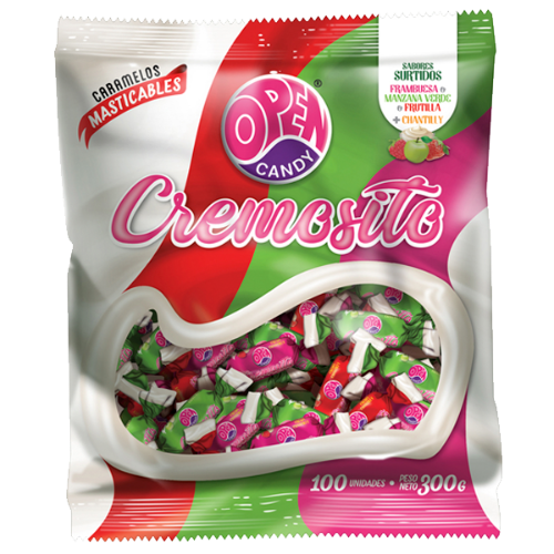 Masticable Cremosito Open Candy x 100unid