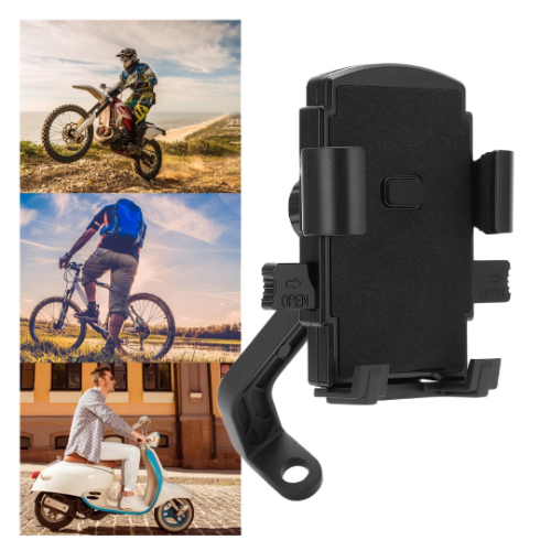Base De Celular Para Moto Retrovisor Metálica Fija