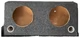 (M) 165CAJON CON DOBLE SALIDA DE AIRE PARA WOOFER DE 12" MDF DE CAIDA