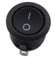 (M) 227APAGADOR O BOTON DE UN PASO REDONDO  2 PINES AC 3A, 250V, 6A, 125V