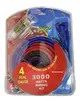 (M) 258KIT DE CABLE DE INSTALACION STINGER KIT-04 3,000W 2 MACHO A 4 MACHO