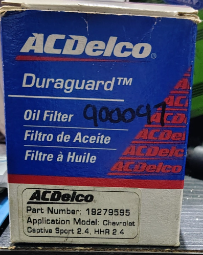 FILTRO DE ACEITE 19279595ACEDELCO