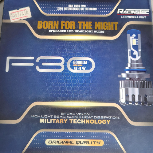 BOMBILLOS LED RACINGTEC H11 6000LM 64W BICOLOR