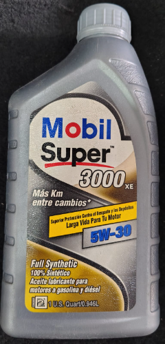 ACEITE MOBIL 3000 XE 5W-30 FULL SINTETICO "GASOLINA Y DIESEL" AMERICANO