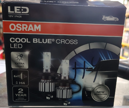 BOOMBILLOS LED OSRAM COOL BLUE  P43T H4 6000K