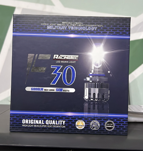 BOMBILLOS LED RACINGTEC F30 HB4/9006 BICOLOR 6000 LM 64W