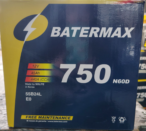 BATERIA BATERMAX N60D-750