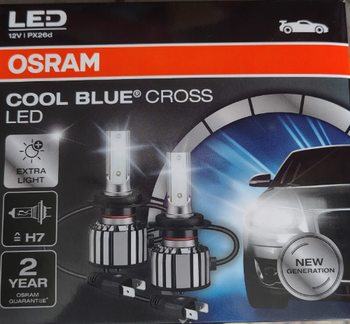 BOMBILLOS LED OSRAM COOL BLUE PX26D H7 6000K