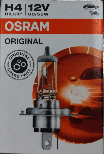 BOMBILLO H4 ALOGENO 60/55W OSRAM