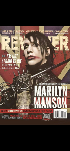Poster Marilyn Manson/revista