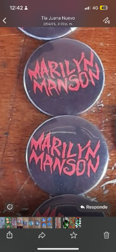 Pin Marilyn Manson/letras