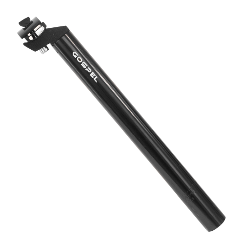 Poste de asiento para bicicleta 31.6 x 350mm negro Gospel