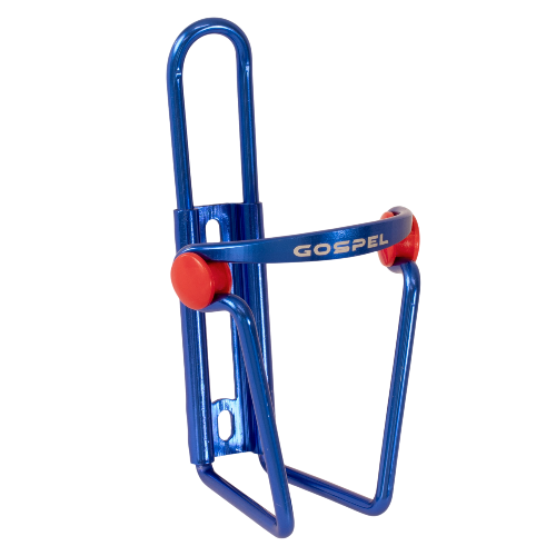 Porta anfora para bicicleta azul anodizado C-04 Gospel
