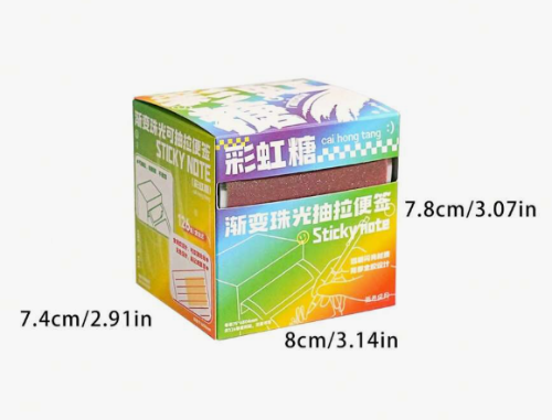 STICKY NOTE ROLLO DE POST IT ESCARCHADOS DE 126 UND