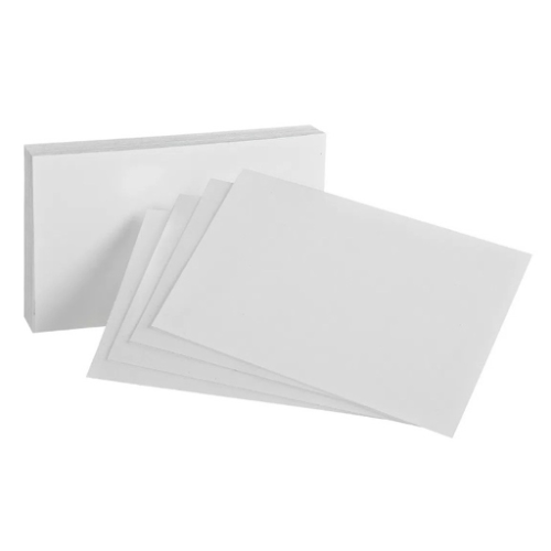Fichas bibliográficas blancas sin lineas
