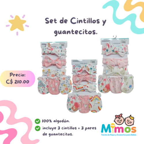 Set de Cintillos y Guantecitos