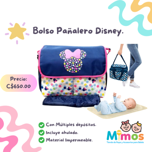 Bolso Pañalero Disney