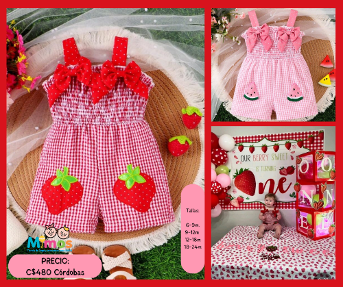 Jumpsuit Fresa o Sandia