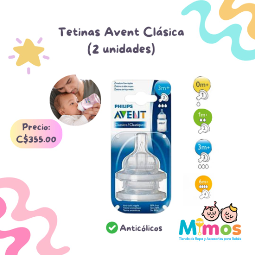 Tetina Avent Clásica Flujo rápido