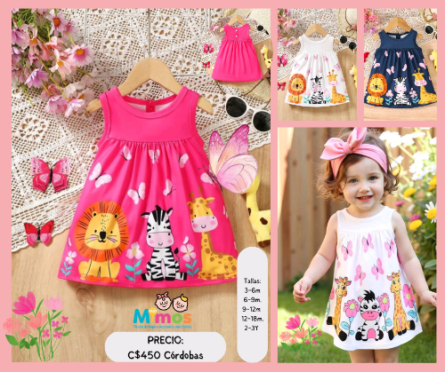 Vestido sin mangas Primavera Safari