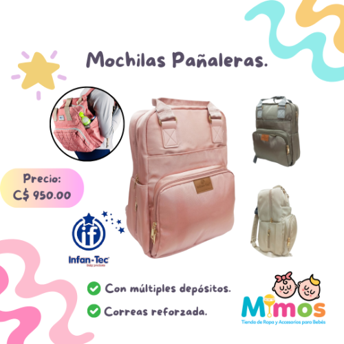 Mochila Pañalera Infantec