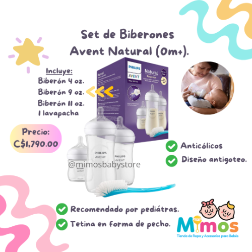 Set de Biberones Avent con Lavapacha