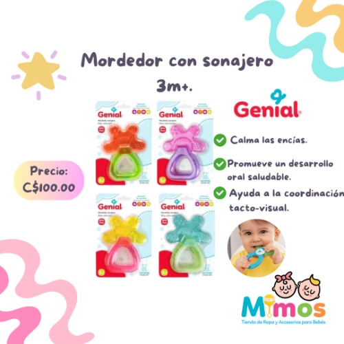 Mordedores con sonajero Genial