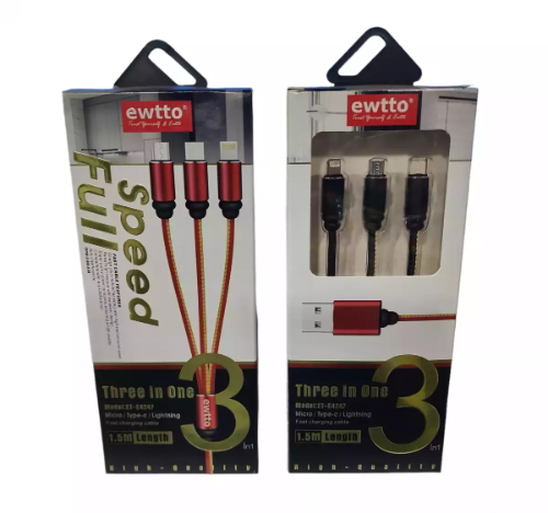 cable ewtto 3en 1
