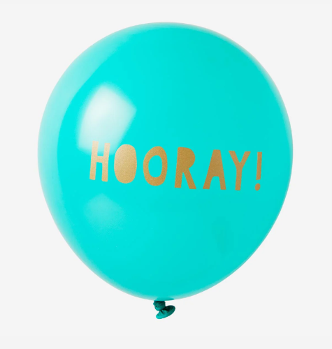Globos Hooray. 6pzas