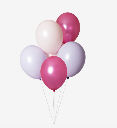 Globos Rosa. 6 pzas