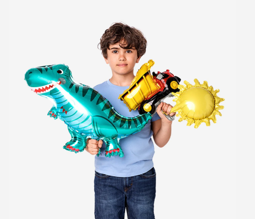Globos de Foil Dinosaurio. 3pzas