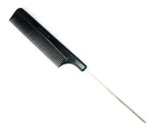 Peine de cola metal carbono