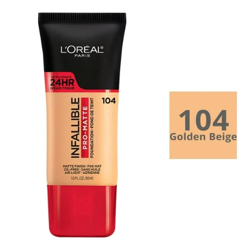 BASE INFALLIBLE PRO MATTE 104 GOLDEN BEIGE