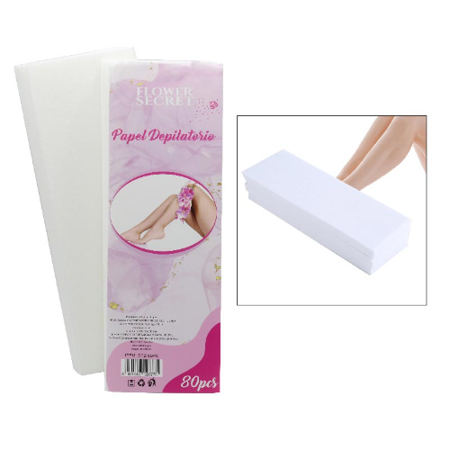 Bandas o papel de depilación x80 unidades flower secret