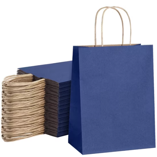 BOLSA COTILLON C/ASA AZUL MARINO