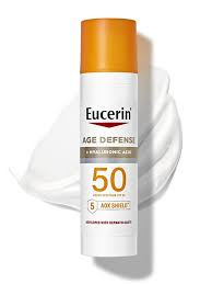 Protector solar facial Eucerin Sun Age Defense FPS 50 con ácido hialurónico