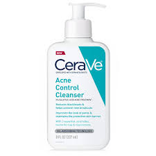 Limpiador facial de cerave acné control clearser