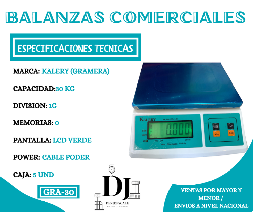 kalery SOLO PESO 30-1G