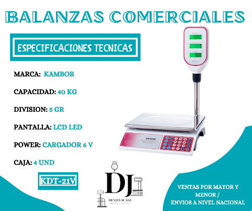 KDT-21V BALANZA 40KG/T KAMBOR