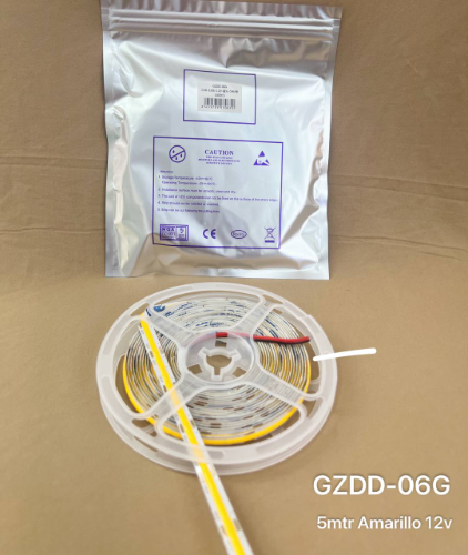 cinta cob amarrillo 12v
