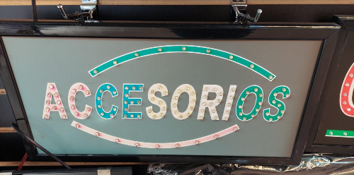 Letrero luminoso Accesorios