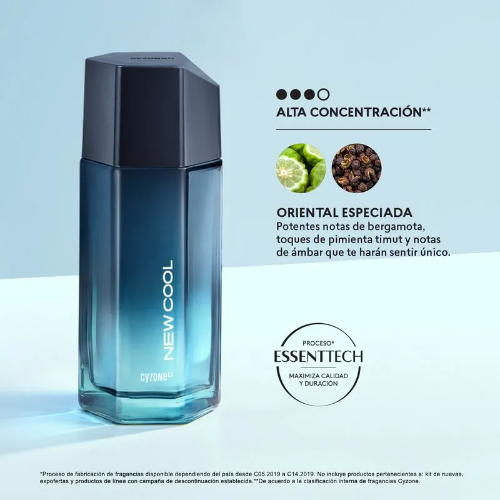 perfume masculino de new cool  de cyzone 75ml