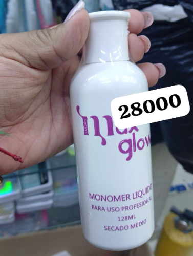 monomero de maxglow de 125ml pote blanco