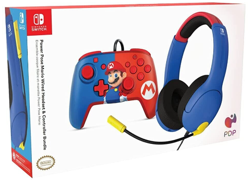 Audifonos + Control Nintendo Switch (Super Mario)